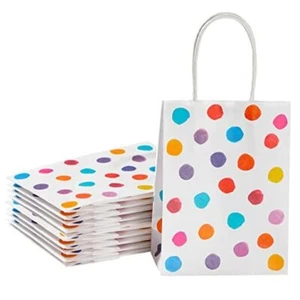 25 Pieces 6" Mini Goodie Bags Small Gift Bags with Handle for Party Favor - Picture 1 of 7