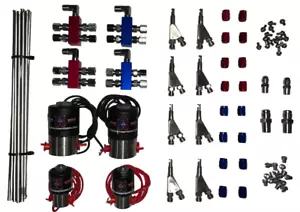 Nitrous Pro Race Fogger Wet 150-600 hp Direct Port Carburetor L4 Kit Racer X NEW - Bild 1 von 3