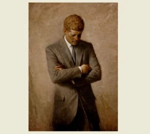 Foto ritratto ufficiale John F. Kennedy, stampa artistica, presidente Casa Bianca 1970 - Foto 1 di 1