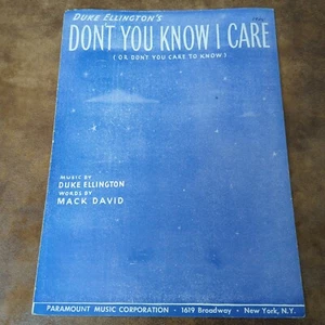 Don't you Know I Care by Duke Ellington David (Vintage Sheet Music 1944) - Picture 1 of 3