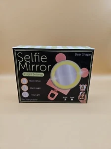 Selfie Ring Light Cell Phone Clip-on With Circle Mirror - BLUE - Picture 1 of 5