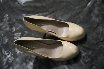 Pour La Victoire, Women's Shoes, 7.5 M US, Vero Cuoio, Irina, Patform Pump, Nude - Image 1 of 2