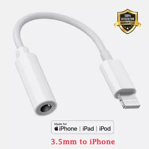 For iPhone Headphone Jack Adapter iOS to 3.5mm Aux Cable Earphone Cord Converter - Picture 1 of 13