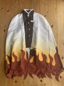 Demon slayer Kyojuro Rengoku Haori Coat Jacket USJ Limited Adult Free Size 1Size - Picture 1 of 4