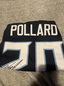 Tony Pollard Signed Custom Blue Football Jersey Beckett - Picture 1 of 2