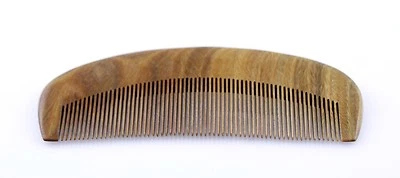 Peine de bolsillo para cabello de madera sandalia verde natural peine de viaje de masaje o quitapiojos Foto 1 de 4