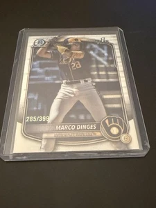 Refractor pulsar Bowman Chrome Marco Dinges 2025/399 1st Bowman Milwaukee  - Imagen 1 de 2