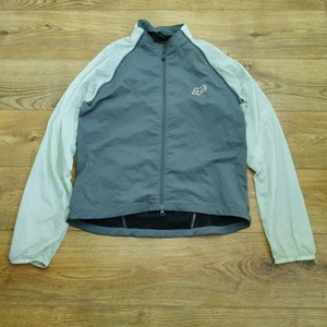 Fox Racing MTB Jacket Mens L Large Grey Lightweight Breathable Cycling Bike - Picture 1 of 8