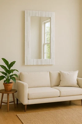 Selenite Mirror, Wall Interior Mirror, Selenite Stone Mirror, Gifts For Her - Image 1 of 4