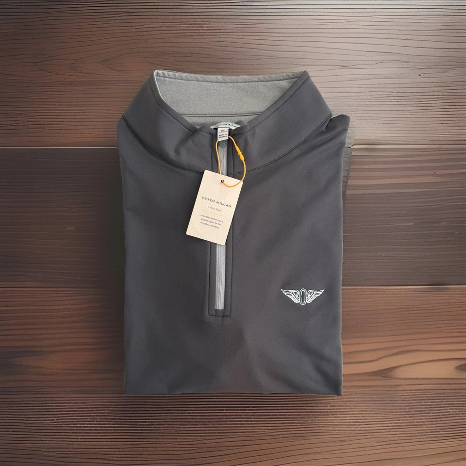 The Olympic Club - Peter Millar Hombre Perth Performance Cuarto Cremallera - Hierro - XL Foto 1 de 1