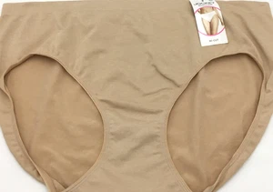 Ropa interior Jockey suave y brillante sin costuras jaspeada corte alto, desnudo claro, 9/XXL - Imagen 1 de 3