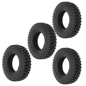 4Pcs 20mm Width Crushed Stone Pattern Tyre For Tractor Truck 1/14 RC AS - Picture 1 of 15