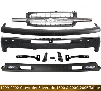 Front Bumper Primed Kit For 1999-2002 Chevrolet Silverado 1500 & 2000-2006 Tahoe - Image 1 of 4