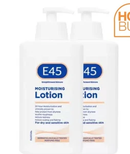 E45 Lotion Cream Pump 500g Moisturiser DRY ITCHY SKIN Relief Redness Body Lotiot - Picture 1 of 1
