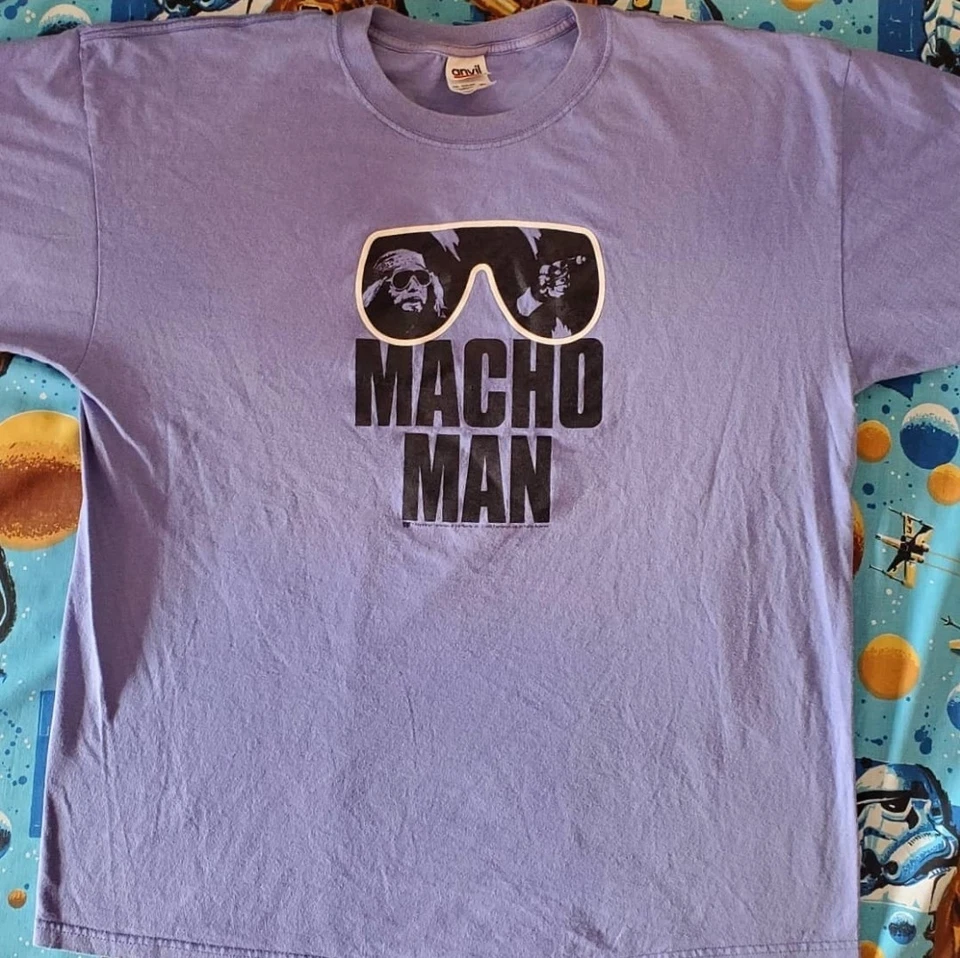 WWF Macho Man Randy Savage Vintage Wrestling Shirt 80s WWE WCW NWO ECW TNA ROH - Image 1 of 4