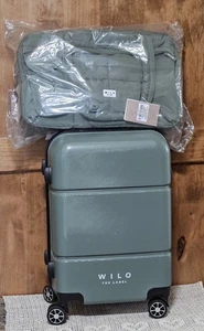 WILO THE LABEL  20" JADE CABIN HARD  CARRY ON  W/TAG NWT and MATCHING WEEKENDER - Picture 1 of 11