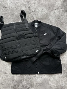 NWT Nike x Peaceminusone G-Dragon 2+1 Vest Kimono Jacket Black Size XXL - Picture 1 of 11