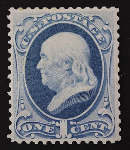 US SC# 134 REGUMMED SPLIT END ROLLER GRILL POINTING DOWN UNUSED / MINT CENTERED - Picture 1 of 3