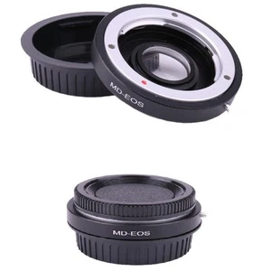 MD-EOS Lens Mount Glass Aluminum Adapter For Minolta MD MC Lens to EOS EF Camera - Picture 1 of 15