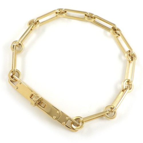 HERMÈS Bracciale HERMES Kelly PM chiusura motivo catena oro giallo 750 (18 carati) #ST