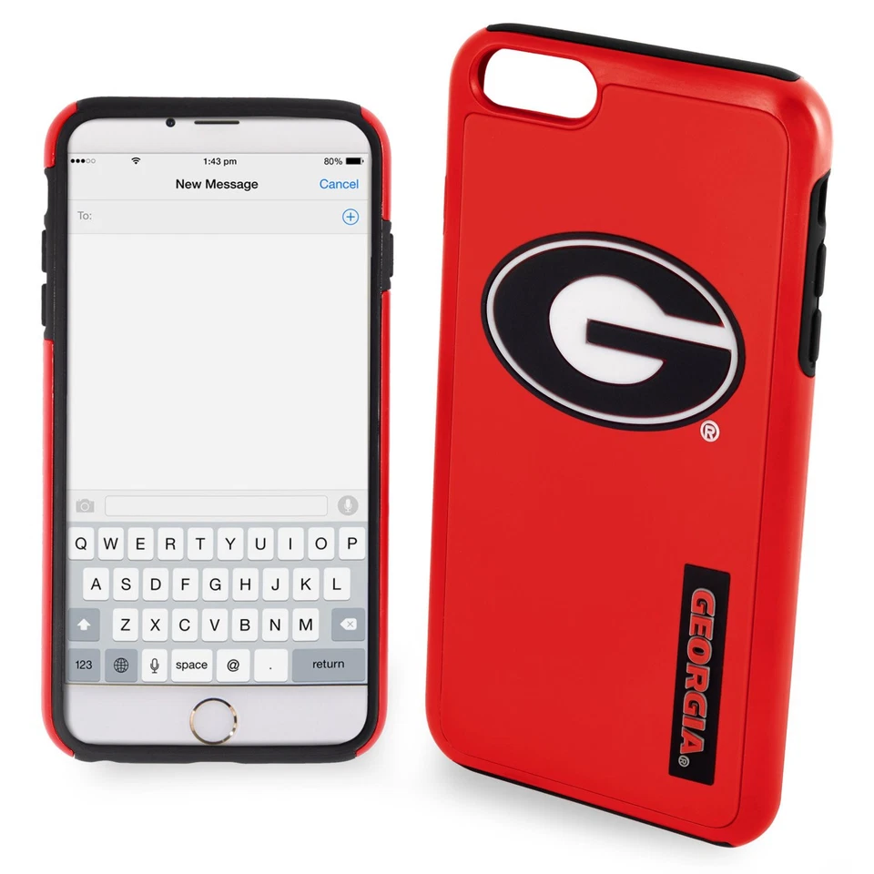 Funda híbrida FOCO NCAA Georgia Bulldogs para iPhone 6 Plus y 6S Plus (5,5") Foto 1 de 1