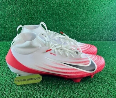 Men's Nike Zoom Air Vapor Pro 1 Football Cleats White Red FB3298-102 Size 8 - Image 1 of 4