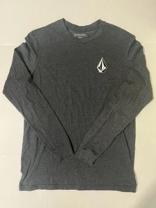 Volcom Men’s Dark Gray Long Sleeve Shirt Medium - Picture 1 of 7