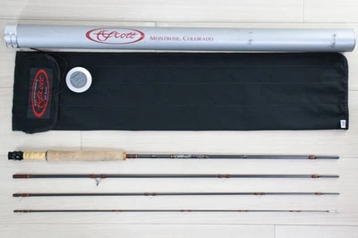 Scott G2 906/4 Fly Rod 9' 6wt 4pc Near Mint w/Tube & Sock – USA E6 - Image 1 of 4