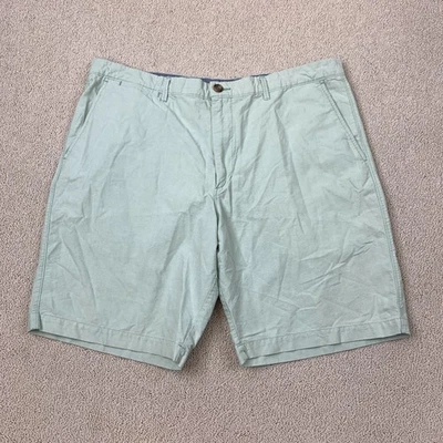 Pantalones Cortos Chinos Merona Frente Plano Para Hombre Cintura 40 Verde Bolsillo Corte 10" Foto 1 de 4