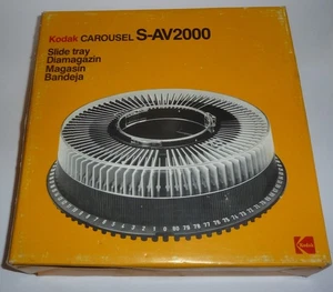 KODAK CAROUSEL CHARGEUR CIRCULAIRE S-AV2000 POUR 80 DIAPOSITIVES - Picture 1 of 8
