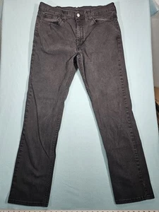 Levis Jeans Men 36x34 Black 514 Regular Fit Straight Leg Black - Picture 1 of 7