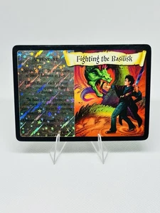 Harry Potter TCG Fighting the Basilisk WOTC 21/140 Foil Holo Chamber of Secrets - Picture 1 of 2