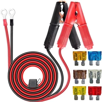 Autobatterie Krokodilklemmen Kabel 12V 24V Hochleistungsclip Alligator Auto S...