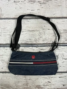 Tommy Hilfiger Denim Blue Women's Small Travel Flag Logo Shoulder Purse Bag - Picture 1 of 7