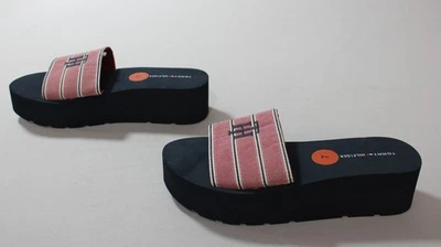 Sandalias de cuña Tommy Hilfiger Adelinn plataforma para mujer AC2 azul talla: EE. UU.: 7 M  Foto 1 de 4
