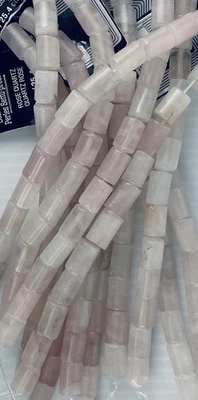 150 Rose Quartz Gemstone Beads 7mm X 10mm New with Tags - Image 1 of 4