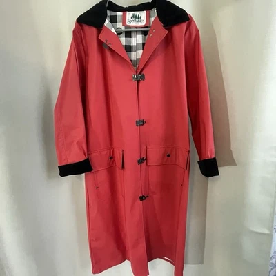 Sportables Vintage Red Women’s Small Rain Coat Jacket  - Image 1 of 4