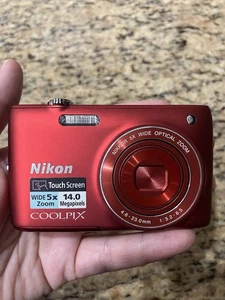 Nikon COOLPIX S4100 14.0MP Digital Camera - Red - WORKING- No Charger/SD Card - Picture 1 of 13