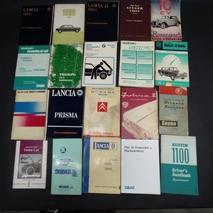 Lotto libretti uso e manutenzione misti Austin, Lancia, Triumph,Suzuki. Mediocri - Foto 1 di 3