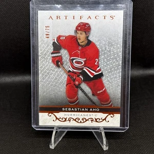 2021-22 Upper Deck Artifacts SEBASTIAN AHO Autumn /75 Carolina Hurricanes - Picture 1 of 3