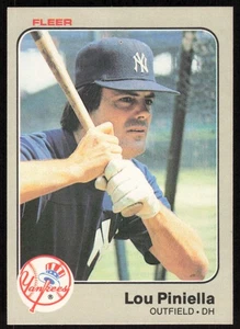 1983 Fleer #392 Lou Piniella - FREE SHIPPING - Picture 1 of 2