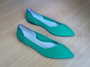 Trébol plano Rothy's The Point verde Kelly talla 10 - Imagen 1 de 8