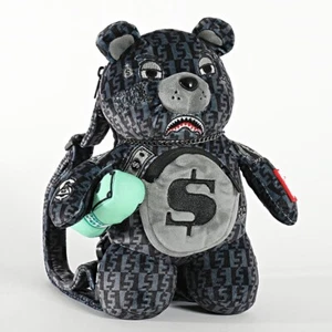 Sprayground Money Small Bear Cub Mini Backpack Carry Items Rare Teddy Bear Bag - Picture 1 of 15