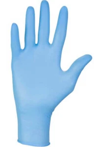 Large Disposable Black Blue Gloves Nitrile Powder Latex Free Medical S M L XL - Picture 1 of 6