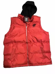 Beverly Hills Polo Club Puffer Vest Black Hoodie Men’s Size XL Prefect Condition - Picture 1 of 4
