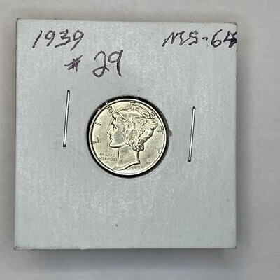 1939 Uncirculated Mercury Dime - Image 1 of 2