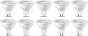 Amazon Basics 4.5W GU5.3 MR16 LED Warm White Bulbs, Non-Dimmable, 10-Pack - Picture 1 of 2