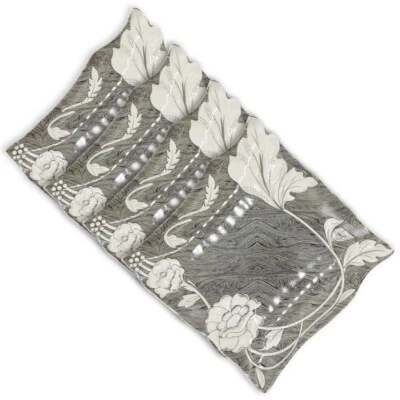 10 Inch Dinnerware Square Shaped Elegant Melamine Plates (Gray Floral) - Image 1 of 4