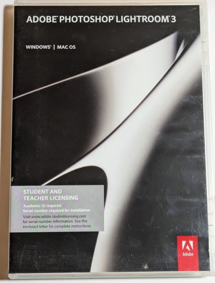 Adobe Photoshop Lightroom 3  Student Teacher Licensing Edition - Image 1 of 4