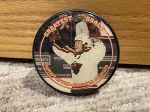 Minnesota Wild SGA Greatest Goals Playoff OT Win Puck- Game 6, 2003 Richard Park - Picture 1 of 3